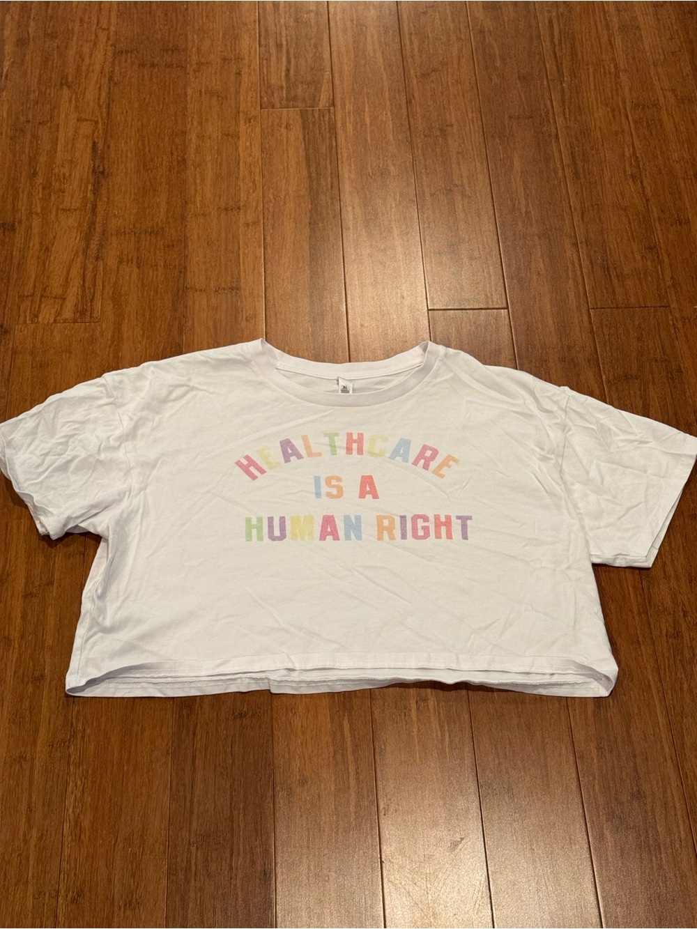 Healthcare Is A Human Right Crop Tee